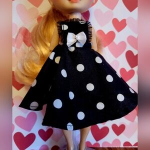 Polka Dot Rainbow High Dress (Handmade)